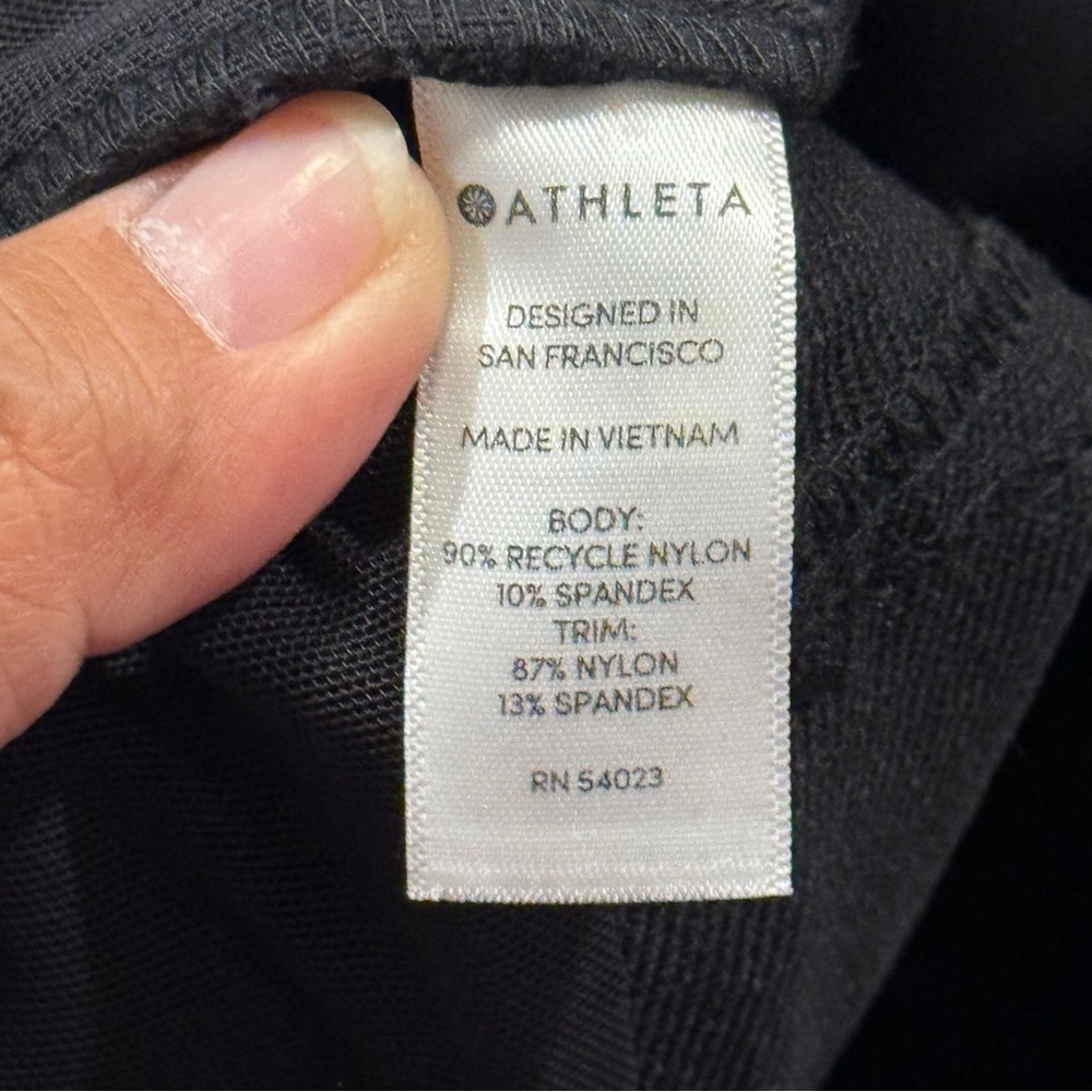 Athleta Size 6 Black Wander Stash Skinny Pant Everyday Stretch Office Travel - Picture 6 of 7